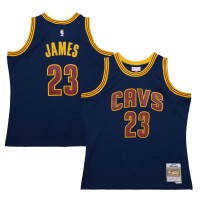 Джерси Cleveland Cavaliers LeBron James Mitchell & Ness Navy 2015/16 Hardwood Classics Swingman