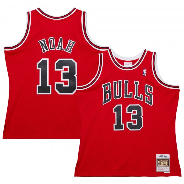 Игровая джерси Chicago Bulls Joakim Noah Mitchell & Ness Red 2013/14 Hardwood Classics