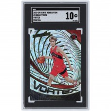 Gradey Dick Toronto Raptors 2022-23 Panini Revolution Fractal #5 SGC Authenticated 10 Rookie Card