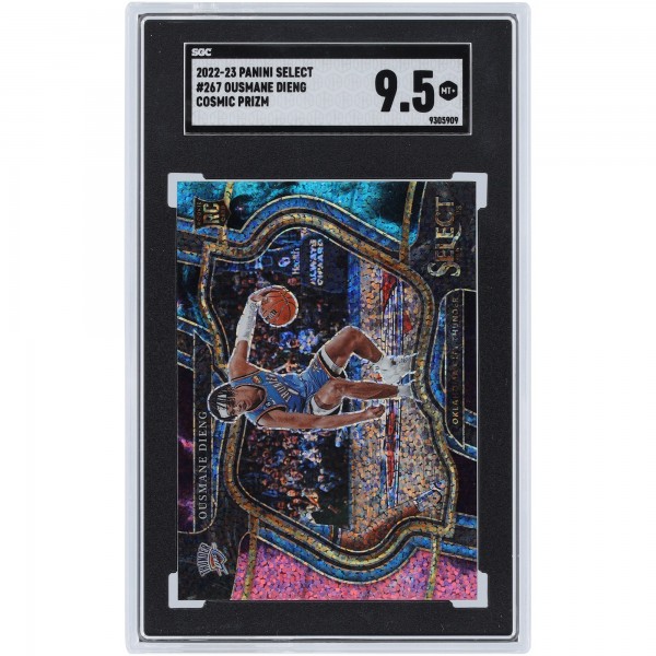 Ousmane Dieng Oklahoma City Thunder 2022-23 Panini Select Cosmic Prizm Courtside #267 SGC Authenticated 9.5 Rookie Card