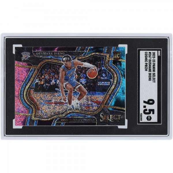 Ousmane Dieng Oklahoma City Thunder 2022-23 Panini Select Cosmic Prizm Courtside #267 SGC Authenticated 9.5 Rookie Card