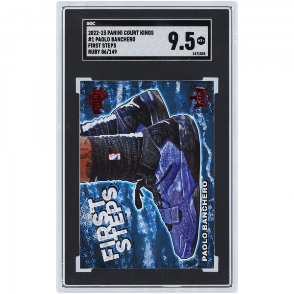 Paolo Banchero Orlando Magic 2022-23 Panini Court Kings First Steps #1 #86/149 SGC Authenticated 9.5 Rookie Card