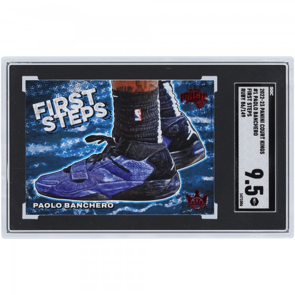 Paolo Banchero Orlando Magic 2022-23 Panini Court Kings First Steps #1 #86/149 SGC Authenticated 9.5 Rookie Card