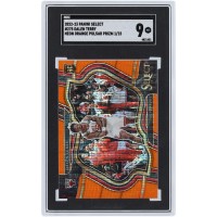 Dalen Terry Chicago Bulls 2022-23 Panini Select Orange Pulsar #275 #1/15 SGC Authenticated 9 Rookie Card