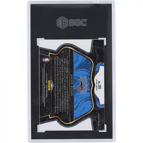 Jalen Suggs Orlando Magic 2022-23 Panini Select Cosmic Prizm Courtside #203 SGC Authenticated 9.5 Card