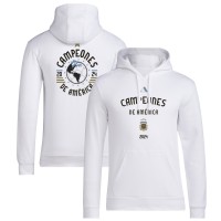 Argentina National Team adidas 2024 Copa America Champions Pullover Hoodie - White