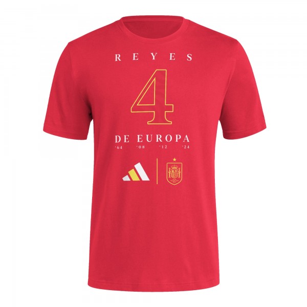 Spain National Team adidas 2024 European Champions T-Shirt - Red