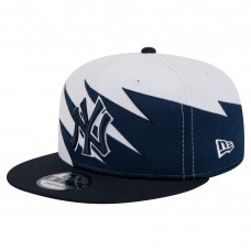Бейсболка New York Yankees New Era Navy/White Jagged 9FIFTY Snapback
