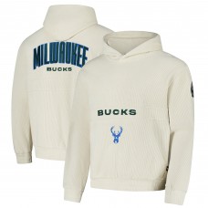 Толстовка Milwaukee Bucks The Wild Collective Unisex Corduroy Tri-Blend - Cream