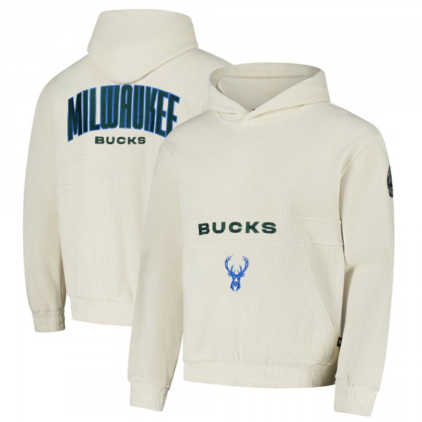 Толстовка Milwaukee Bucks The Wild Collective Unisex Corduroy Tri-Blend - Cream