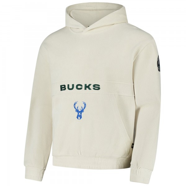 Толстовка Milwaukee Bucks The Wild Collective Unisex Corduroy Tri-Blend - Cream