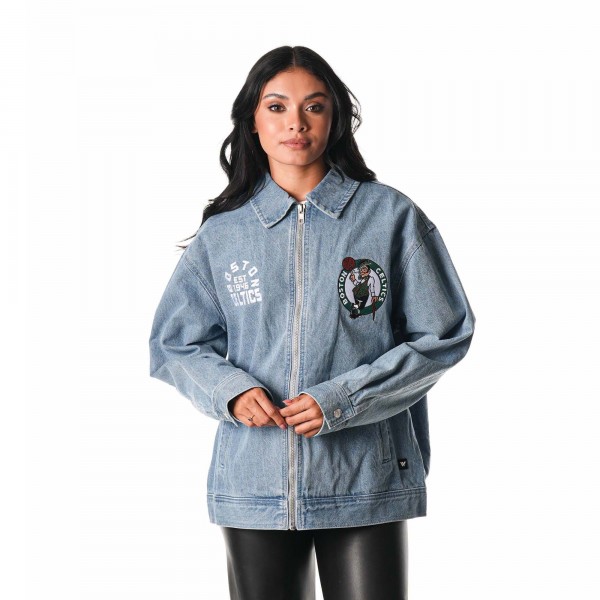 Джинсовая куртка Boston Celtics The Wild Collective Unisex Coaches - Blue