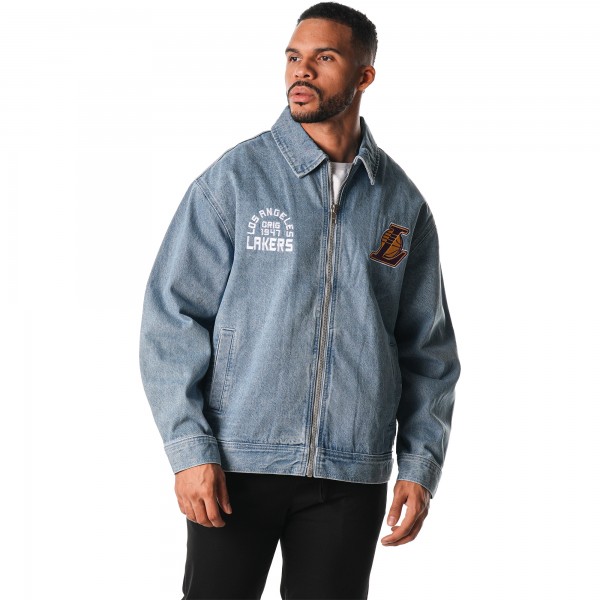 Джинсовая куртка Los Angeles Lakers The Wild Collective Unisex Coaches - Blue