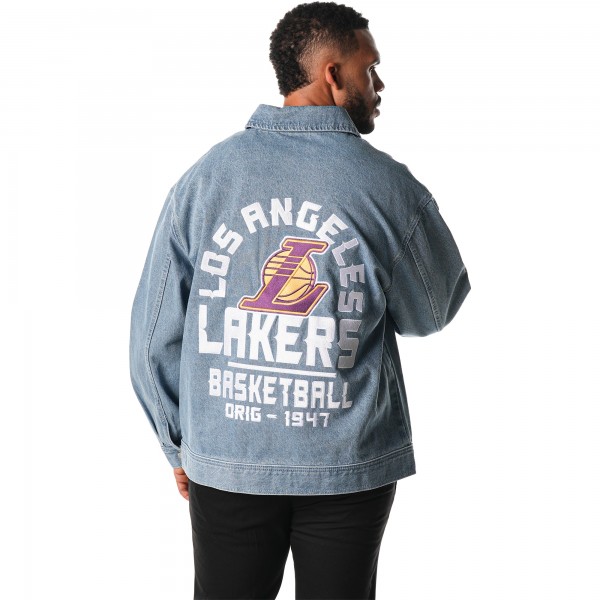 Джинсовая куртка Los Angeles Lakers The Wild Collective Unisex Coaches - Blue