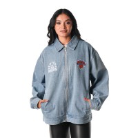 Джинсовая куртка New York Knicks The Wild Collective Unisex Coaches - Blue