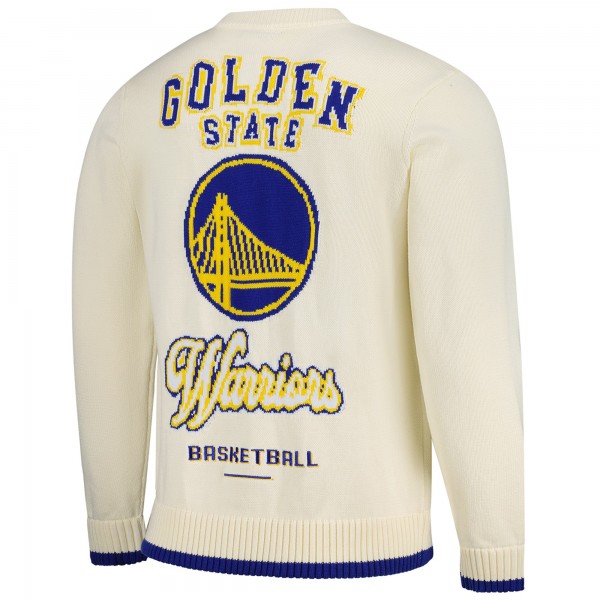Свитер Golden State Warriors The Wild Collective Unisex Jacquard Knit - Cream