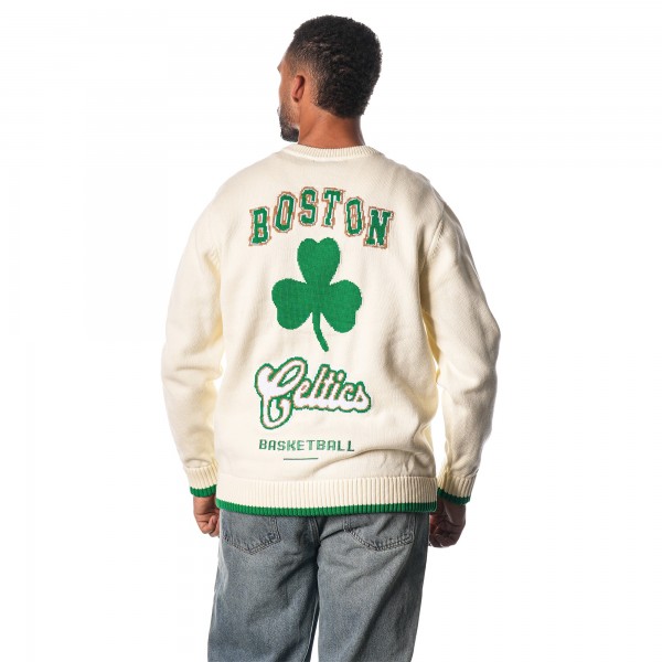 Свитер Boston Celtics The Wild Collective Unisex Jacquard Knit - Cream