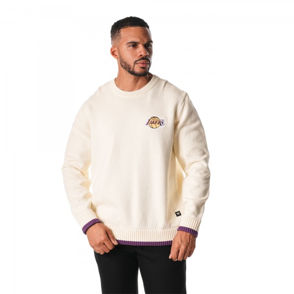 Свитер Los Angeles Lakers The Wild Collective Unisex Jacquard Knit - Cream