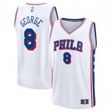Джерси Philadelphia 76ers Paul George Fanatics White Fast Break Replica Player - Association Edition