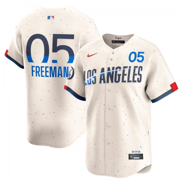 Джерси Los Angeles Dodgers Freddie Freeman Nike Cream City Connect Limited Player
