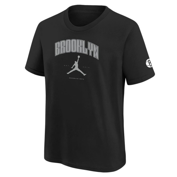 Детская футболка Brooklyn Nets Jordan Brand Black Essential Cities