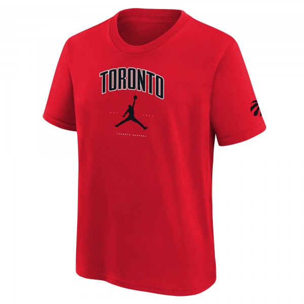 Подростковая Toronto Raptors Jordan Brand Red Essential Cities T-Shirt