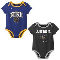 для малыша Golden State Warriors Nike Royal/Black Just Do It Two-Pack Bodysuit Set