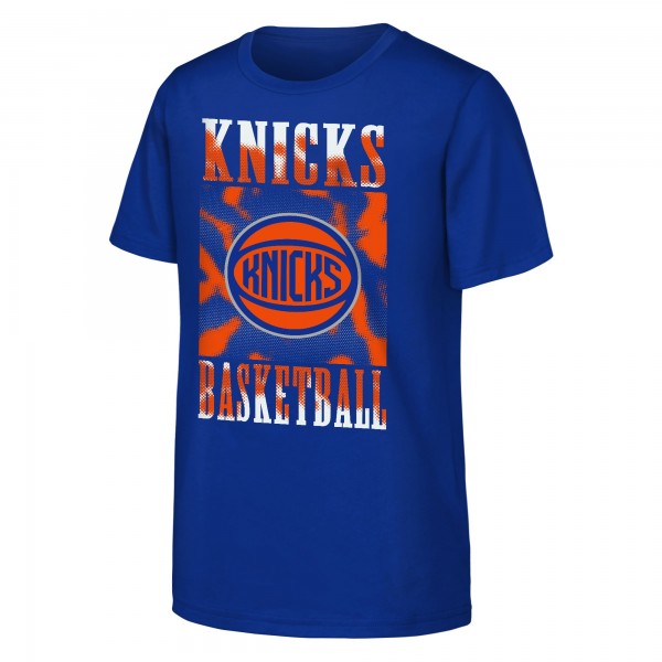Подростковая New York Knicks Blue Garage Hero T-Shirt
