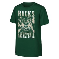 Подростковая Milwaukee Bucks Hunter Green Garage Hero T-Shirt