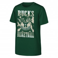 Подростковая Milwaukee Bucks Hunter Green Garage Hero T-Shirt