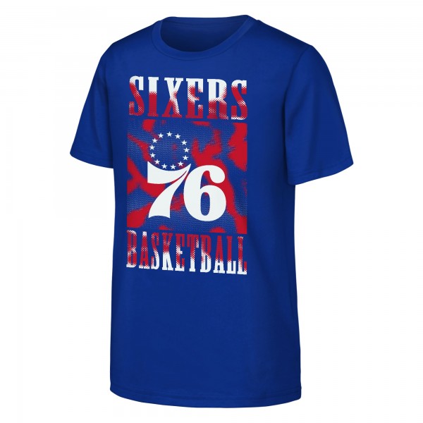 Подростковая Philadelphia 76ers Royal Garage Hero T-Shirt
