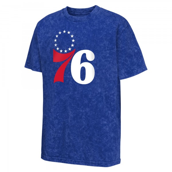 Подростковая Philadelphia 76ers Royal Rugged Defense T-Shirt