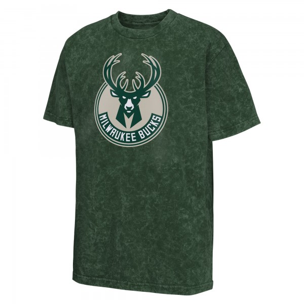 Подростковая Milwaukee Bucks Green Rugged Defense T-Shirt