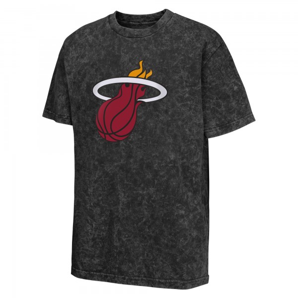 Футболка Youth Miami Heat Black Rugged Defense