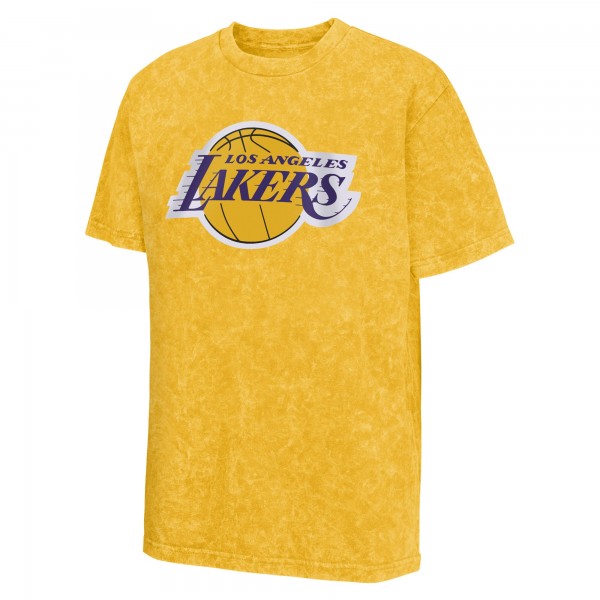 Футболка Подростковая Los Angeles Lakers Gold Rugged Defense