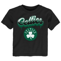 Подростковая Boston Celtics Black Bubbly Script T-Shirt