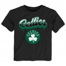 Подростковая Boston Celtics Black Bubbly Script T-Shirt