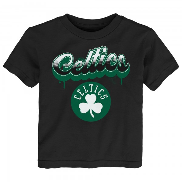 Подростковая Boston Celtics Black Bubbly Script T-Shirt