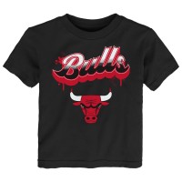 Подростковая Chicago Bulls Black Bubbly Script T-Shirt