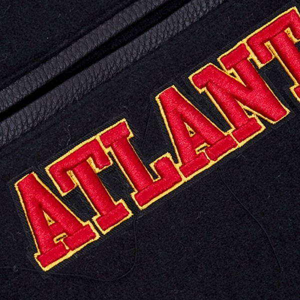 Бомбер на молнии Atlanta Hawks Pro Standard Mash Up Varsity - Black