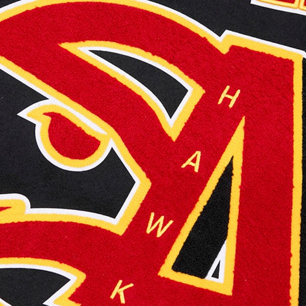 Бомбер на молнии Atlanta Hawks Pro Standard Mash Up Varsity - Black