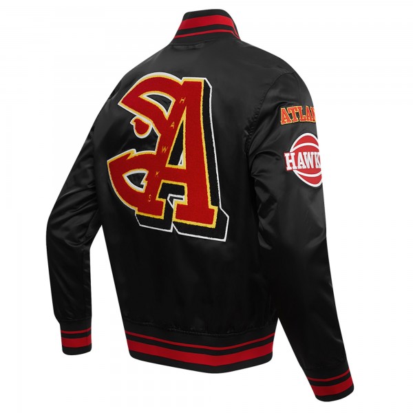 Бомбер Atlanta Hawks Pro Standard Mash Up Satin - Black