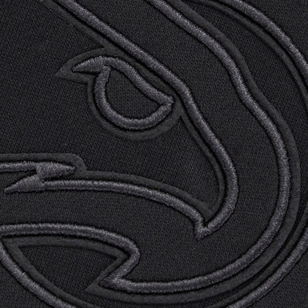 Толстовка Atlanta Hawks Pro Standard Neutral Dropped Shoulder Fleece - Black