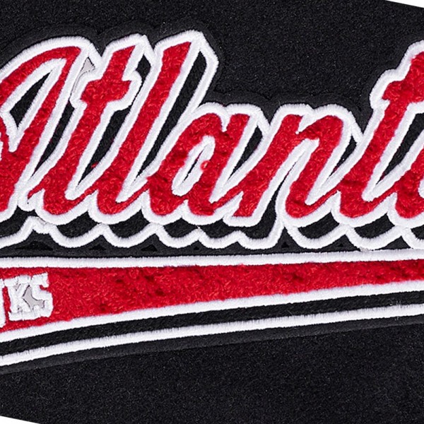 Кофта на молнии Atlanta Hawks Pro Standard Script Tail Wool Varsity - Black