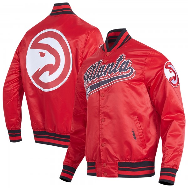 Бомбер Atlanta Hawks Pro Standard Script Tail Satin - Red