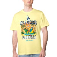 Los Angeles Dodgers Margaritaville Yellow Five OClock Graphic T-Shirt