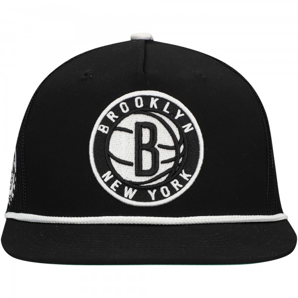Бейсболка Brooklyn Nets Mitchell & Ness Black Roper Trucker