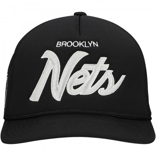 Бейсболка Brooklyn Nets Mitchell & Ness Script Trucker - Black
