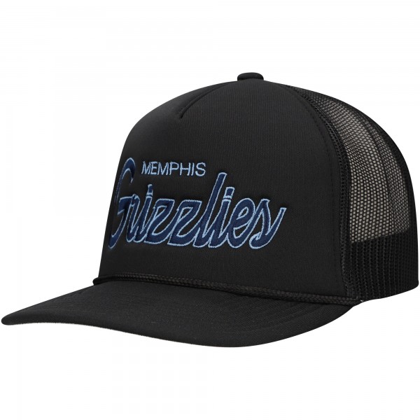 Бейсболка Memphis Grizzlies Mitchell & Ness Script Trucker - Black