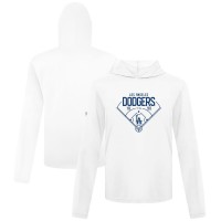 Los Angeles Dodgers Levelwear White Anthem Home Field Pullover Hoodie